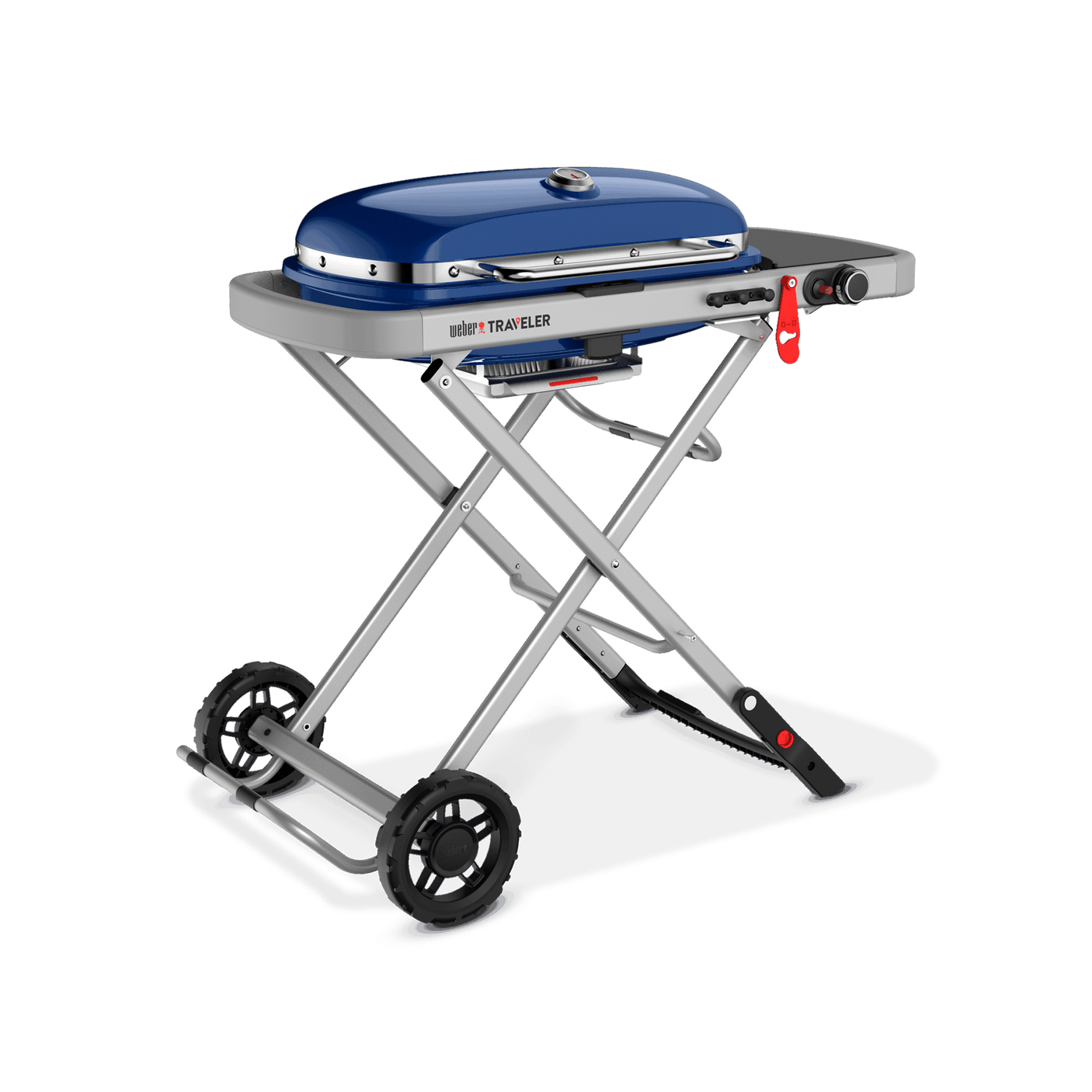 Weber Traveler® Portable Gas Grill - Deep Ocean Blue