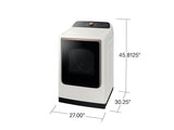 7.4 cu. ft. Smart Gas Dryer with Steam Sanitize+ in Ivory