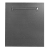ZLINE 24 in. Top Control Dishwasher with Stainless Steel Tub and Traditional Style Handle, 52dBa (DW-24) [Color: DuraSnow Stainless Steel]