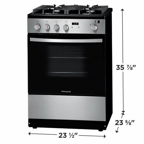 Frigidaire 24" Front Control Freestanding Gas Range