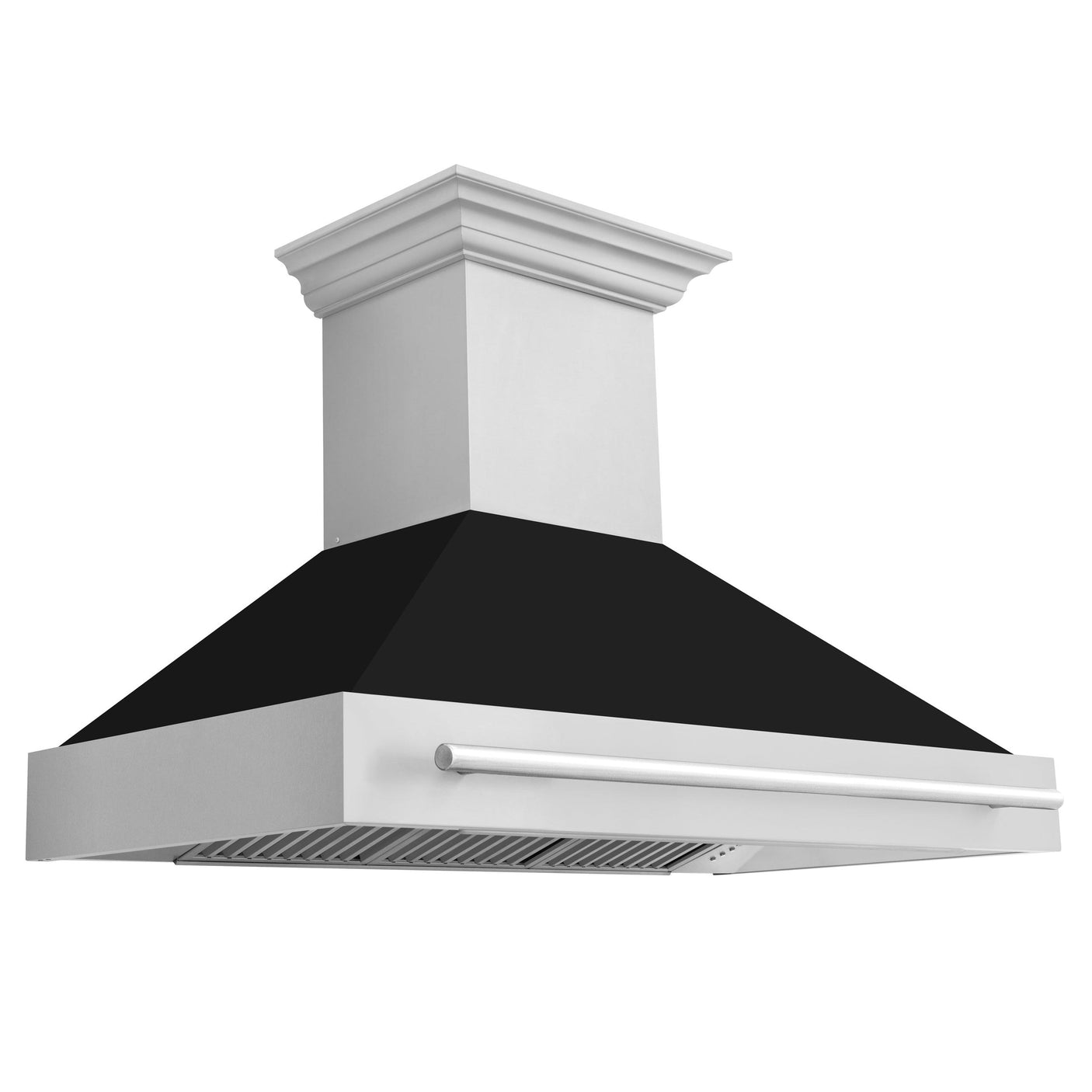 ZLINE 48 in. Stainless Steel Range Hood with Stainless Steel Handle (8654STX-48) [Color: Blue Gloss]