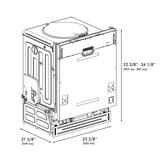 ZLINE 24 in. Panel Ready Top Control Dishwasher with Stainless Steel Tub, 52dBa (DW7713-24) [Color: Panel Ready]