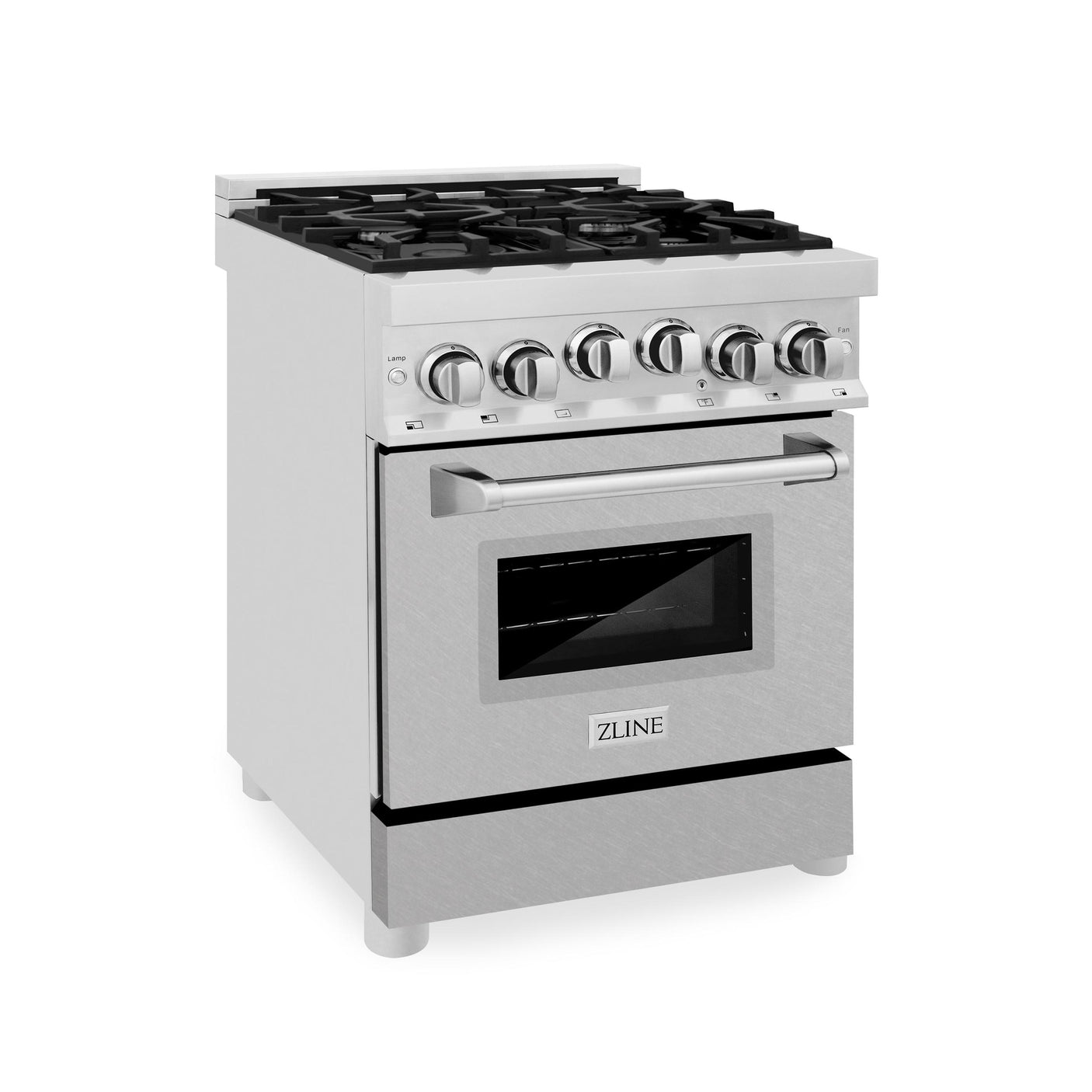 ZLINE 24 in. 2.8 cu. ft. Range with Gas Stove and Gas Oven in Stainless Steel (RG24) [Color: Stainless Steel with DuraSnow Stainless Steel Door]