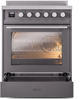 Professional Plus II 30 Inch Electric Freestanding Range in Matte Graphite with Trim