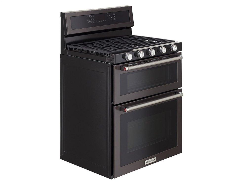 30-Inch 5 Burner Gas Convection Range with Warming Drawer - Stainless Steel