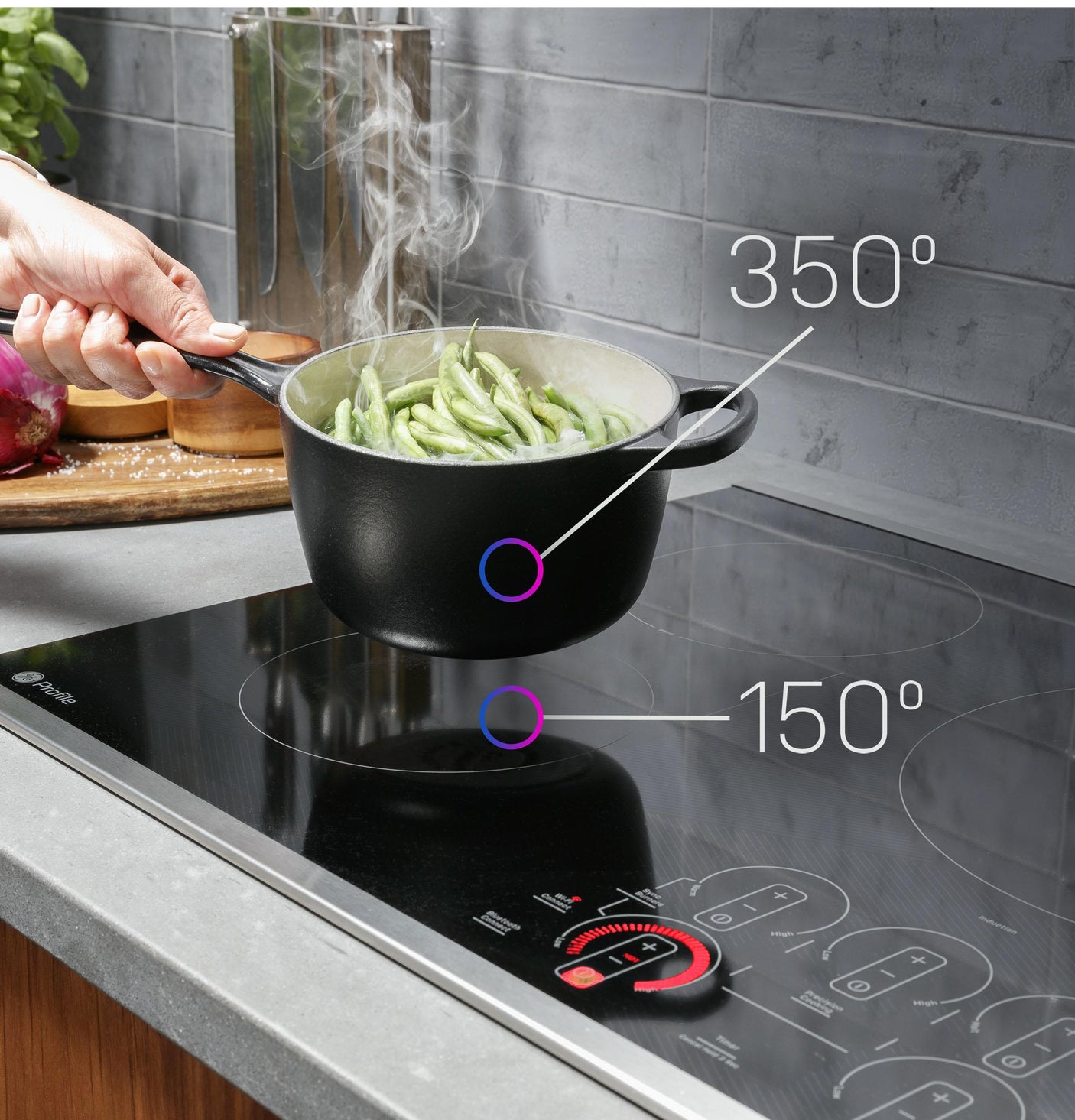 GE Profile™ 36" Built-In Touch Control Induction Cooktop