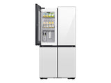 Bespoke 23 cu. ft. Counter Depth 4-Door Flex™ Refrigerator with Beverage Zone™ & Auto Open Door in White Glass