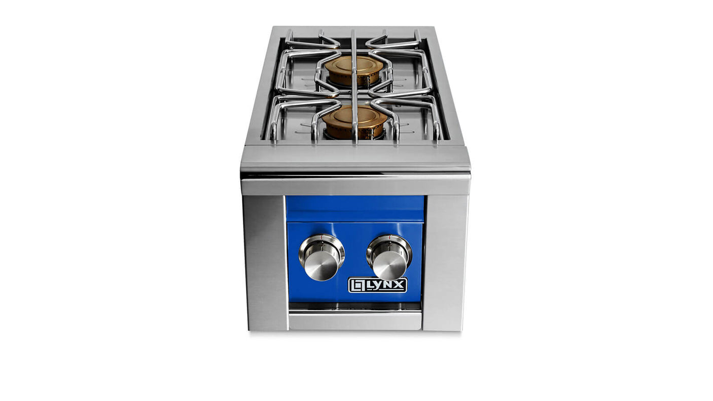 Built-in Double side burners - Pacific Blue