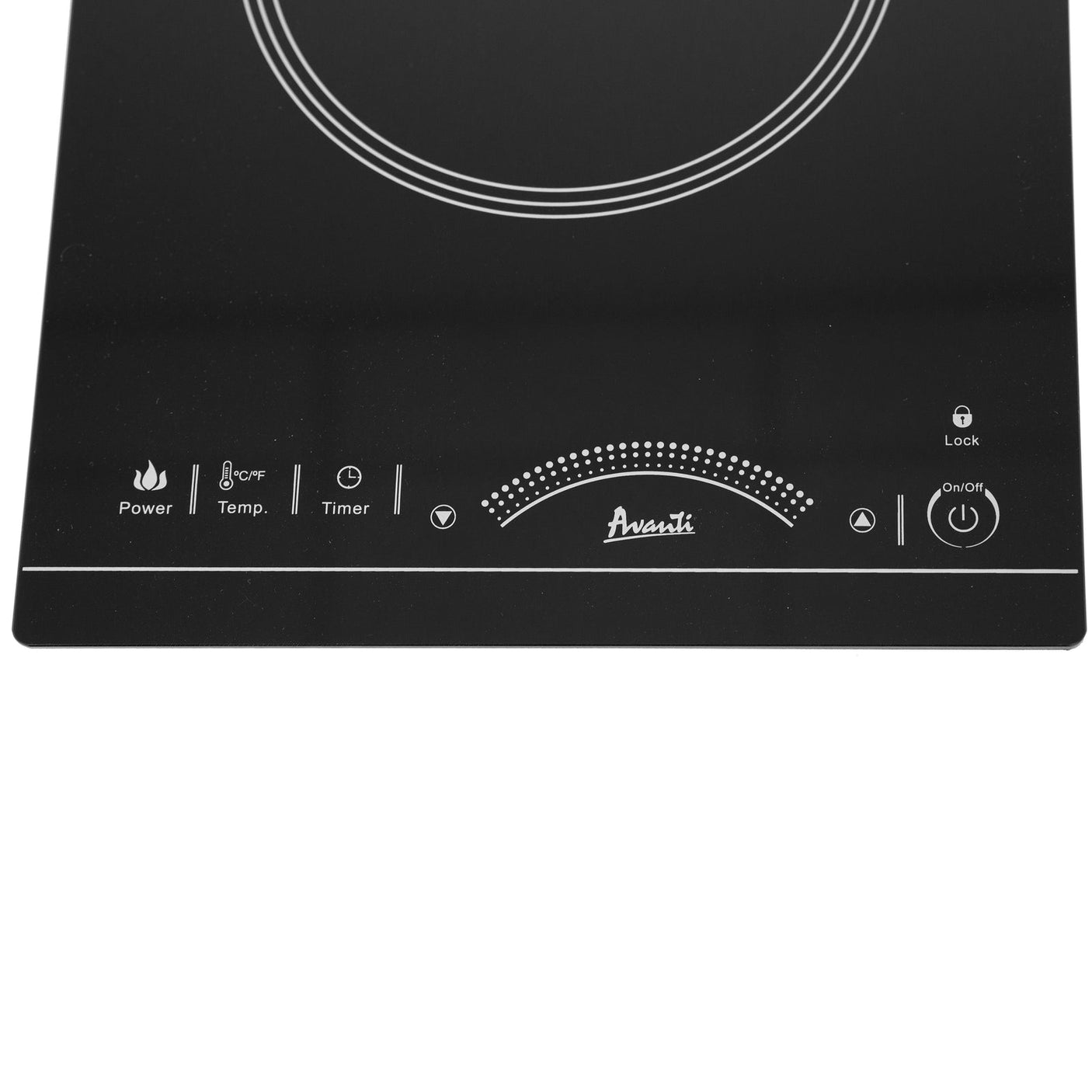 Avanti 1800W Portable Induction Cooktop - Black / 12"