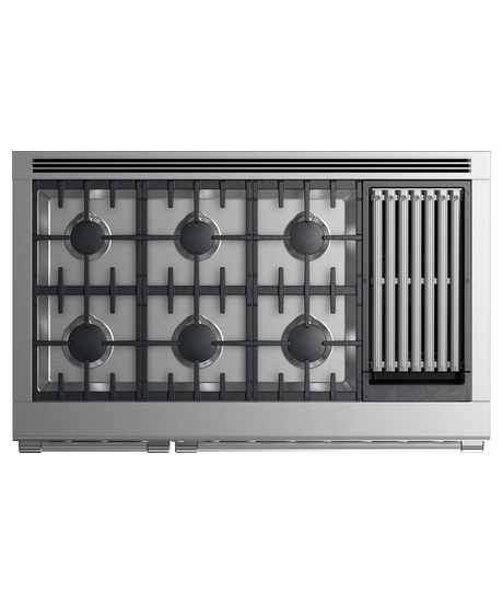 Dual Fuel Range, 48", 6 Burners with Grill