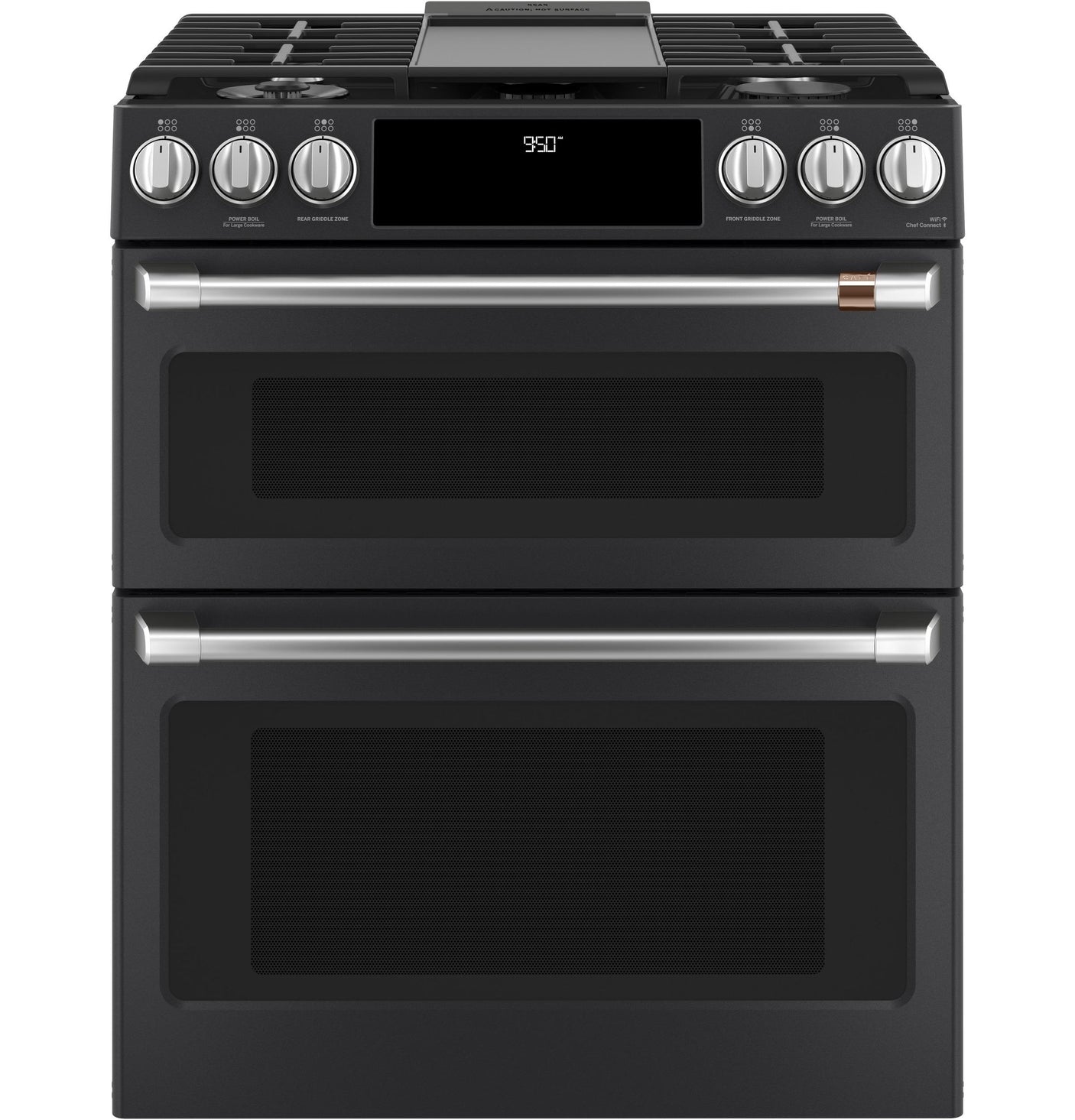 Café™ 30" Smart Slide-In, Front-Control, Dual-Fuel, Double-Oven Range with Convection