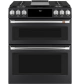 Café™ 30" Smart Slide-In, Front-Control, Dual-Fuel, Double-Oven Range with Convection