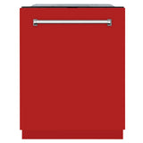 ZLINE 24" Monument Series 3rd Rack Top Touch Control Dishwasher with Stainless Steel Tub, 45dBa (DWMT-24) [Color: Red Matte]