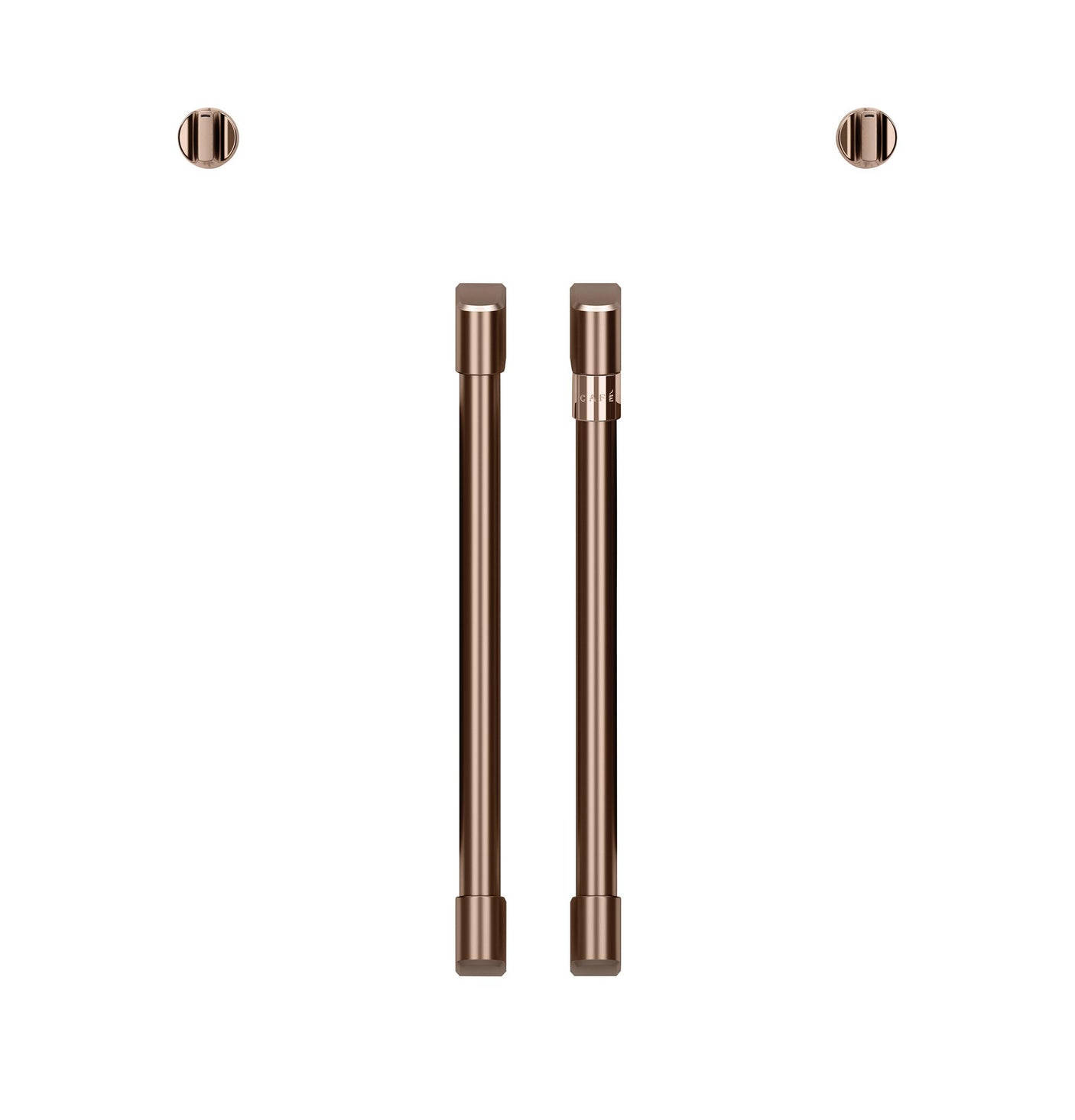 Café™ 2 French-Door Handles; - Brushed Copper