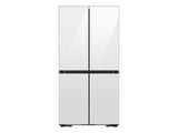 Bespoke Counter Depth 4-Door Flex™ Refrigerator (23 cu. ft.) with Beverage Center™ in White Glass - (with Customizable Door Panel Colors)