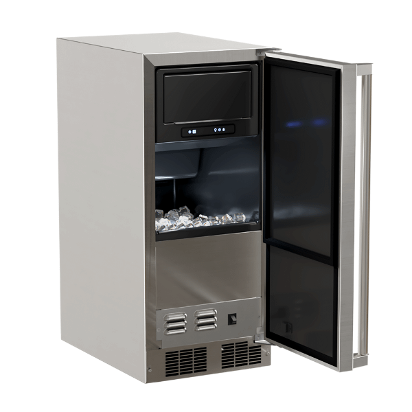 15-In Outdoor Built-In Clear Ice Machine With Factory-Installed Pump with Door Style - Stainless Steel