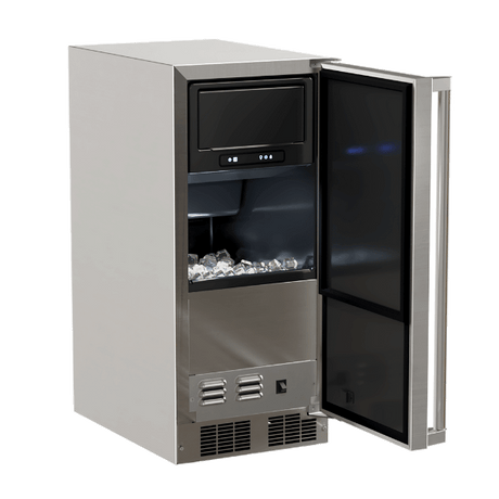 15-In Outdoor Built-In Clear Ice Machine With Factory-Installed Pump with Door Style - Stainless Steel