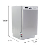 Avanti 18" Built In Dishwasher - Stainless Steel / 18"