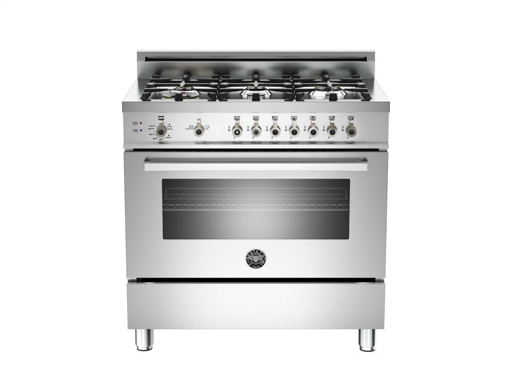 36 6-Burner, Gas Oven LP Stainless