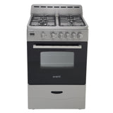 Avanti 24" Compact Gas Range Oven - Stainless Steel / 2.6 cu. ft.