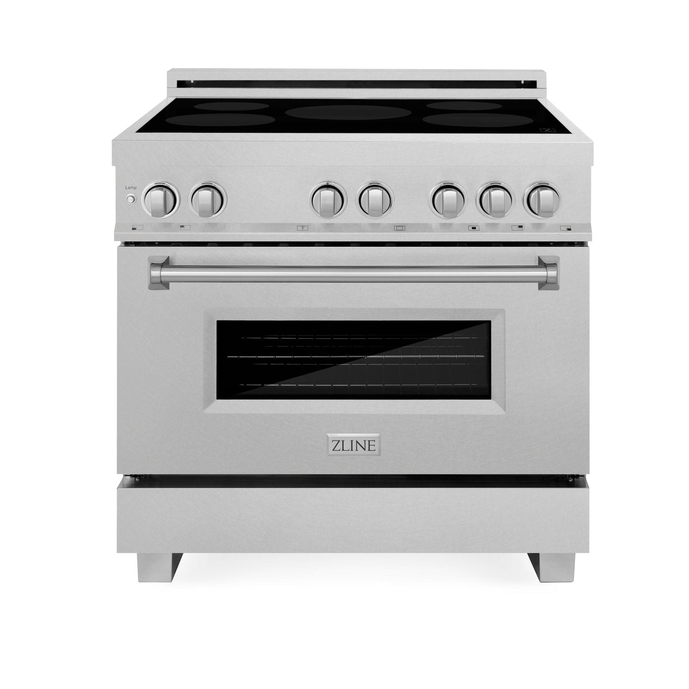 ZLINE 36" 4.6 cu. ft. Induction Range with a 5 Element Stove and Electric Oven (RAINDS-36) [Color: DuraSnow]