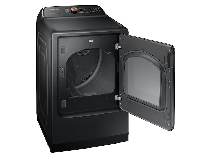 7.4 cu. ft. Smart Electric Dryer with Pet Care Dry and Steam Sanitize+ in Brushed Black