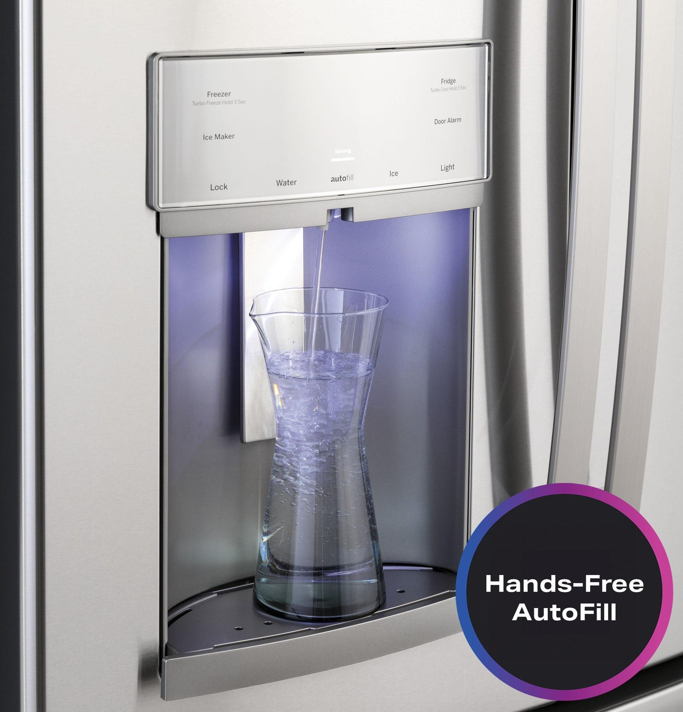 GE Profile™ 27.7 Cu. Ft. Fingerprint Resistant French-Door Refrigerator with Door In Door and Hands-Free AutoFill