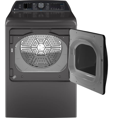 GE Profile™ ENERGY STAR® 7.4 cu. ft. Capacity Smart aluminized alloy drum Electric Dryer with Sanitize Cycle and Sensor Dry