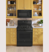 GE® 30" Free-Standing Gas Convection Range with No Preheat Air Fry