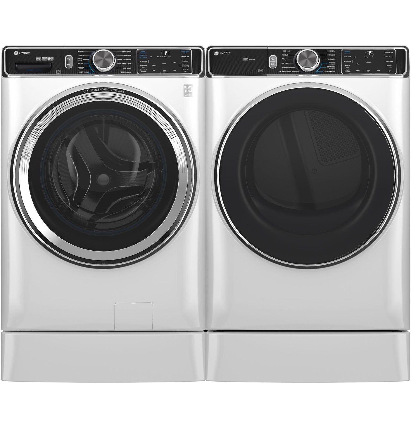 GE Profile™ 5.3 cu. ft. Capacity Smart Front Load ENERGY STAR® Washer with UltraFresh™ Vent System+ with OdorBlock™