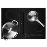 30" Oblivion Glass Electric Radiant Downdraft Cooktop with Tap Touch Controls