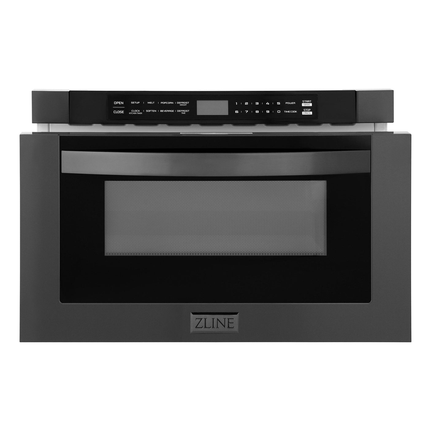 ZLINE 24 in. 1.2 cu. ft. Built-in Microwave Drawer with Color Options (MWD-1) [Color: Black Stainless Steel]