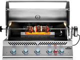 Built-In 700 Series 38 with Infrared Rear Burner , Natural Gas, Stainless Steel