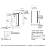 GE Profile™ 30" Smart Built-In Convection Double Wall Oven with Left-Hand Side-Swing Doors