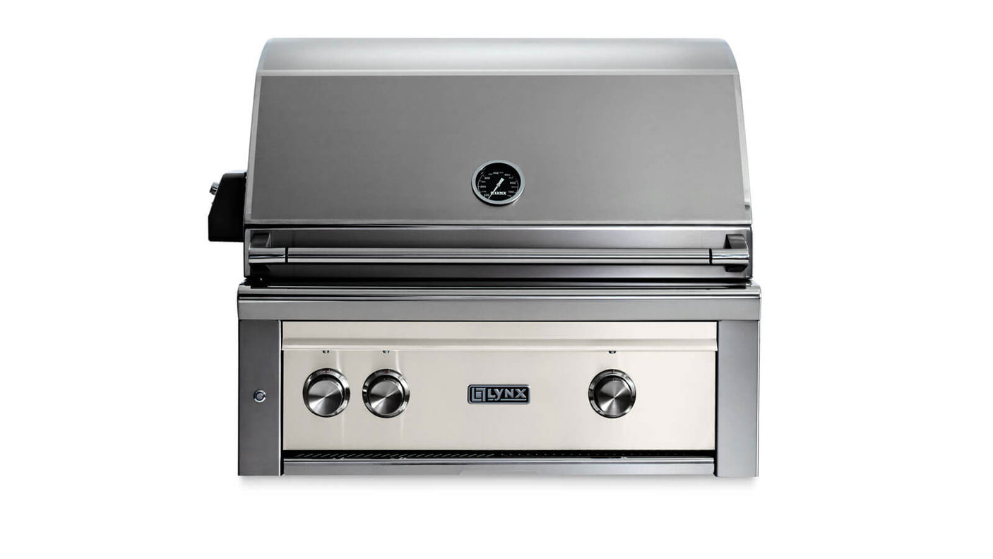 30" Built-In Grill - All Trident™ w/Rotisserie - Glacier