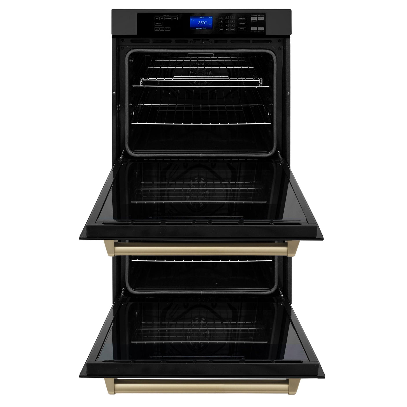 ZLINE 30" Autograph Edition Double Wall Oven with Self Clean and True Convection in Black Stainless Steel (AWDZ-30-BS) [Color: Champagne Bronze]