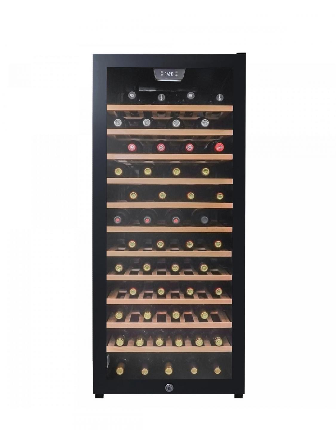 Danby 94 Bottle Free-Standing Wine Cooler in Black