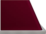 Majestic 60 Inch Burgundy Wall Mount Convertible Range Hood