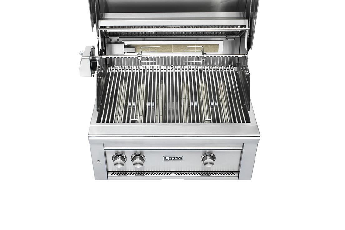 30" Built-In Grill - All Trident™ w/Rotisserie - Pacific Blue