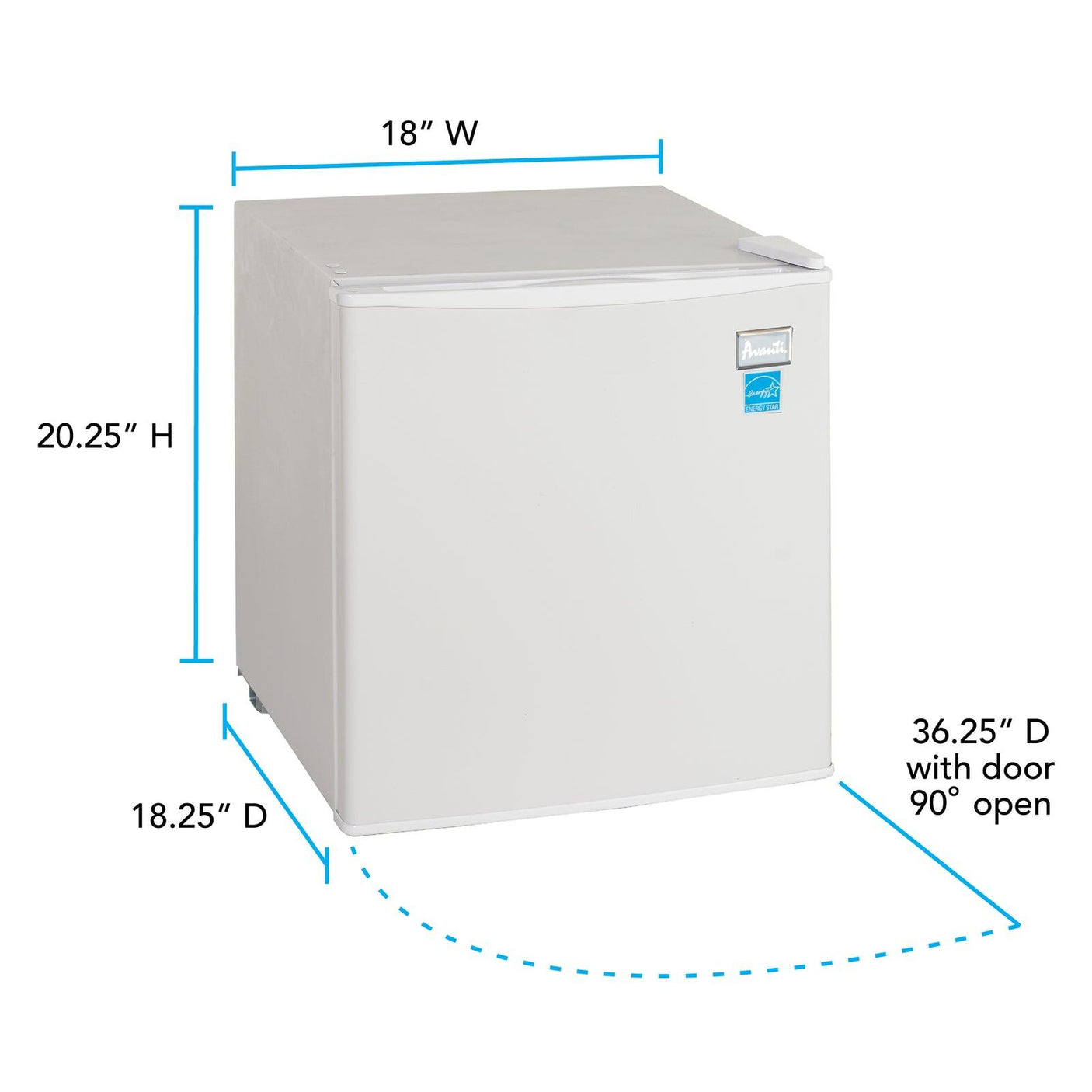 Avanti 1.7 cu. ft. Compact Refrigerator - White / 1.7 cu. ft.