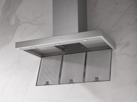 PUR 98 W - Wall ventilation hood with EasySwitch light-touch switches for convenient operation and LED lighting