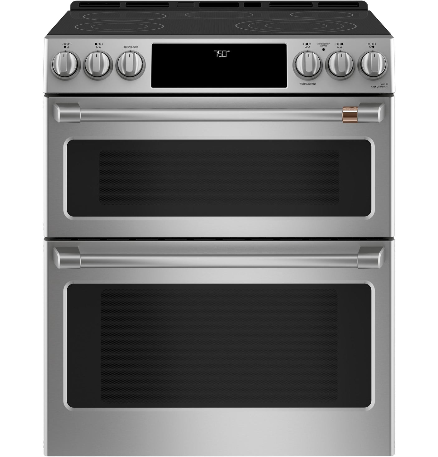 Café 30" Smart Slide-In, Front-Control, Radiant and Convection Double-Oven Range