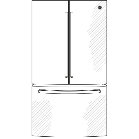 GE ENERGY STAR 27.0 Cu. Ft. Fingerprint Resistant French-Door Refrigerator