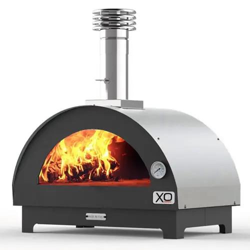 Tabletop 24" x 16" Wood Fired Pizza Oven Carbona (Black)