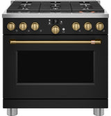 Café™ 36" Smart Dual-Fuel Commercial-Style Range with 6 Burners (Natural Gas)