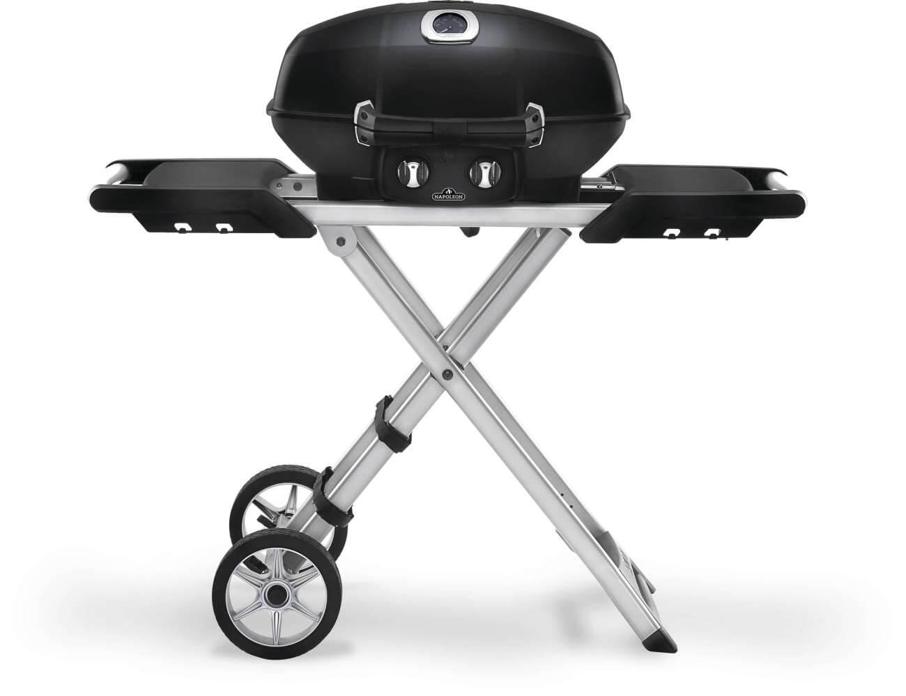 TravelQ PRO285X with Scissor Cart , Propane, Black