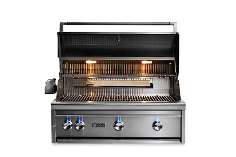 36" Built-In Grill w/ Rotisserie - Glacier