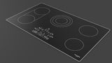 36" RADIANT COOKTOP WITH BRUSHED ALUMINUM TRIM