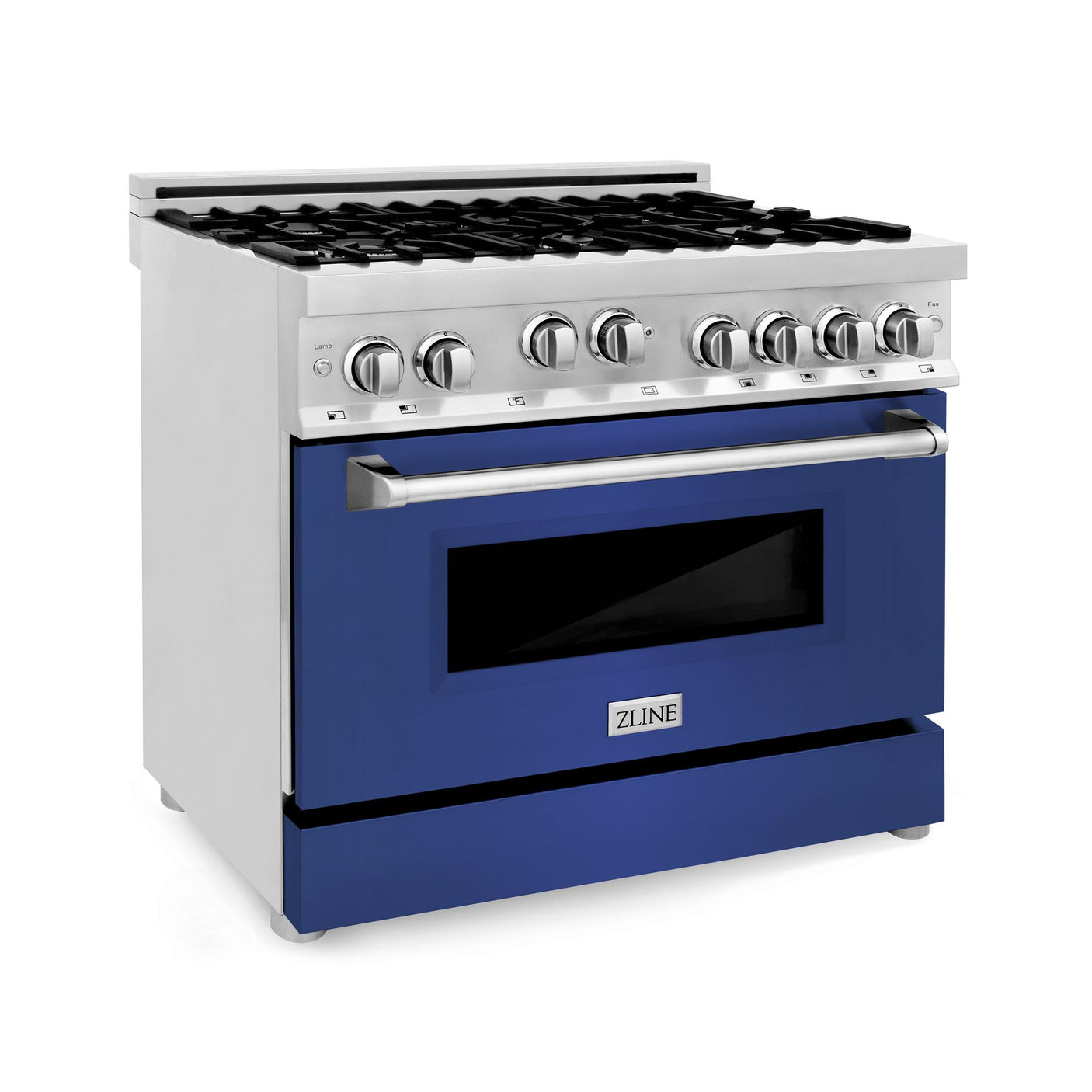 ZLINE 36" Professional 4.6 cu. ft. 6 Gas on Gas Range in Stainless Steel with Color Door Options (RG36) [Color: Red Gloss]