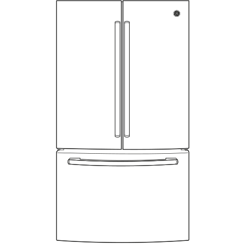 GE® ENERGY STAR® 27.0 Cu. Ft. French-Door Refrigerator